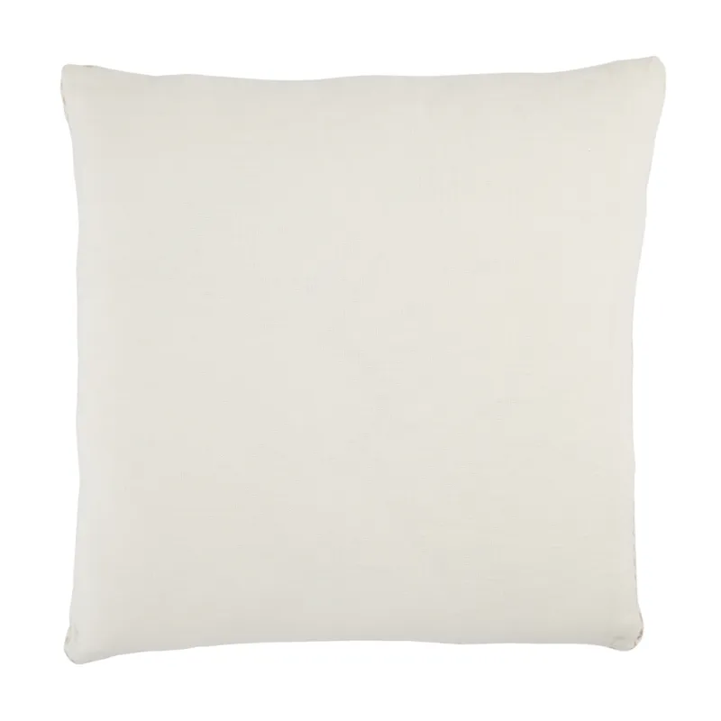 Taiga Seti Border Ivory/ Blush Poly Throw Pillow 24 inch