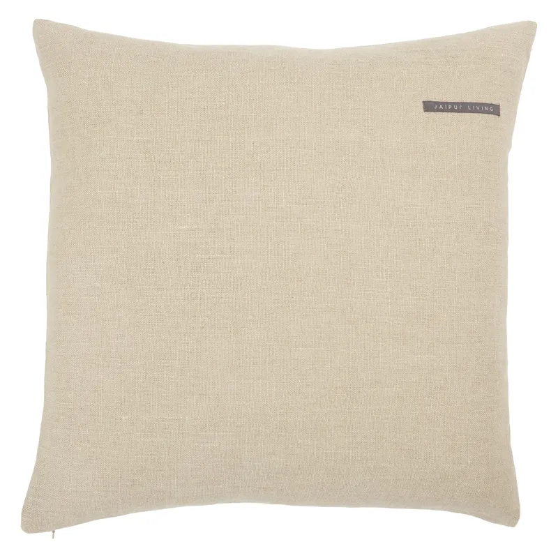 Taiga Ortiz Solid Light Gray Poly Throw Pillow 22 inch