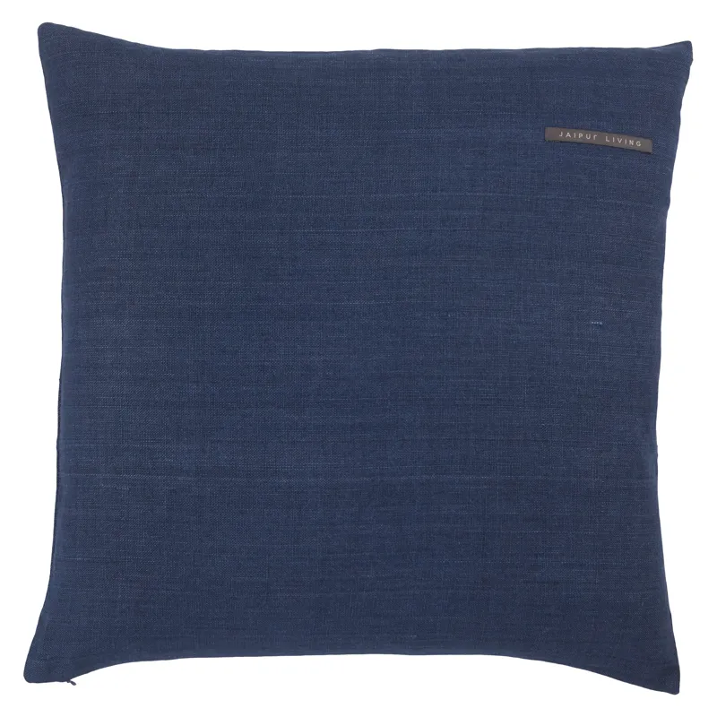 Taiga Ortiz Solid Dark Blue Down Throw Pillow 22 inch