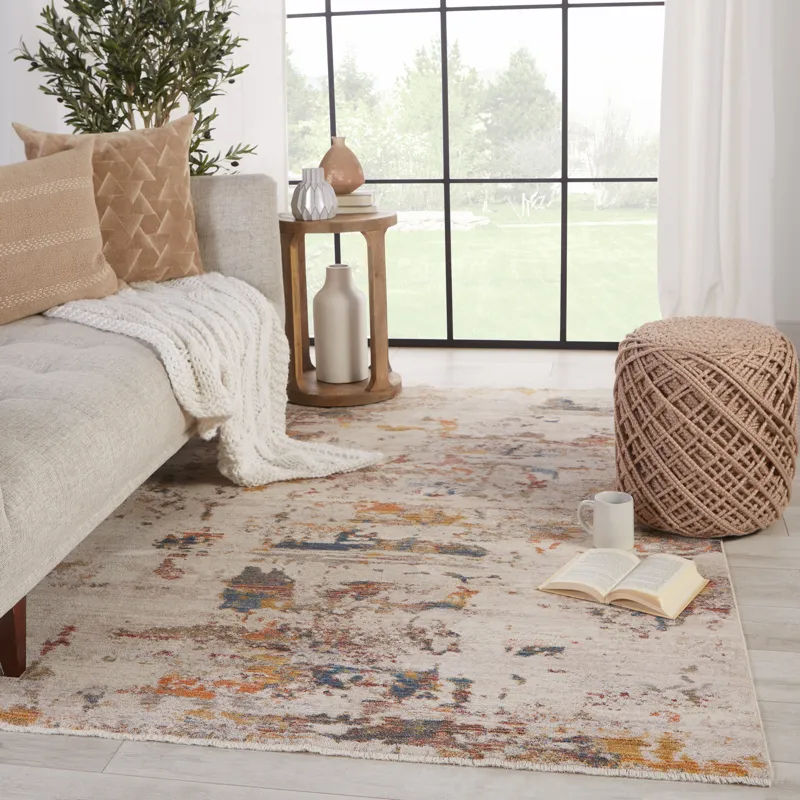 Terra Vibe by  Demeter Abstract Ivory/ Multicolor Area Rug (8'X10')
