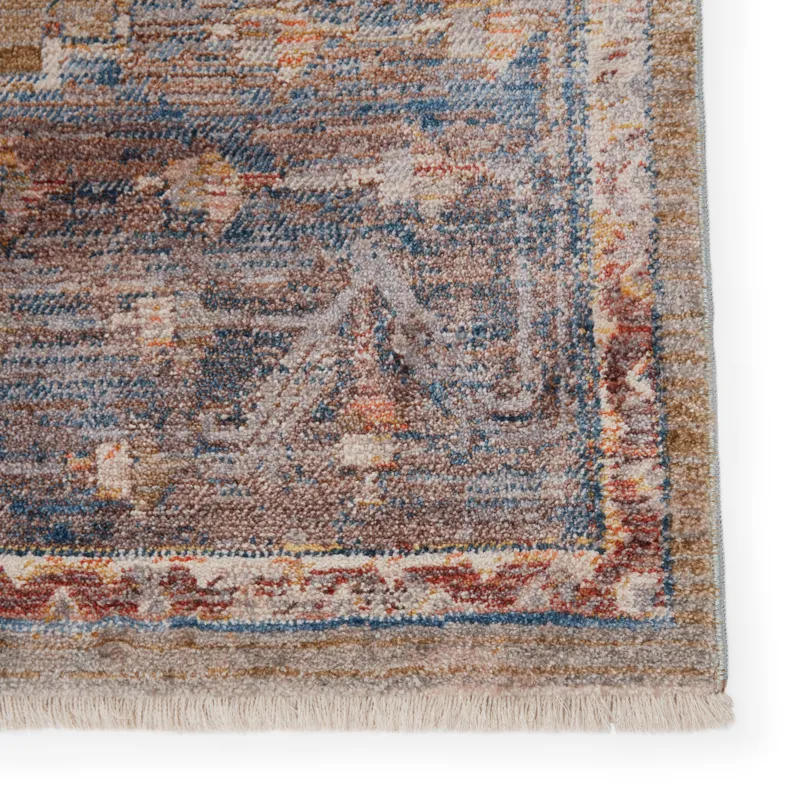 Terra Vibe by  Haelyn Medallion Multicolor/ Olive Runner Rug (2'9"X8')