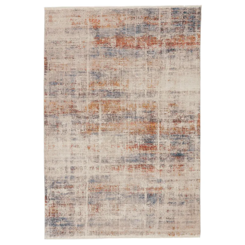 Terra Vibe by  Aerin Abstract Multicolor/ White Area Rug (5'3"X7'10")