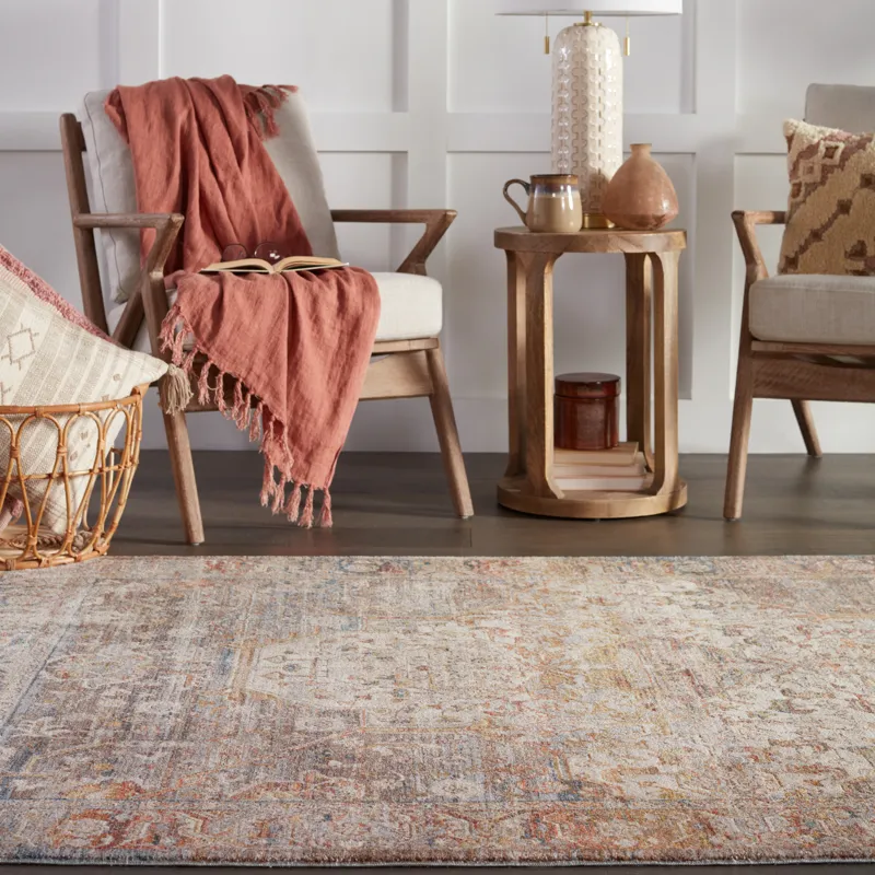 Terra Vibe by  Clarimond Medallion Multicolor Area Rug (3'11"X5'10")