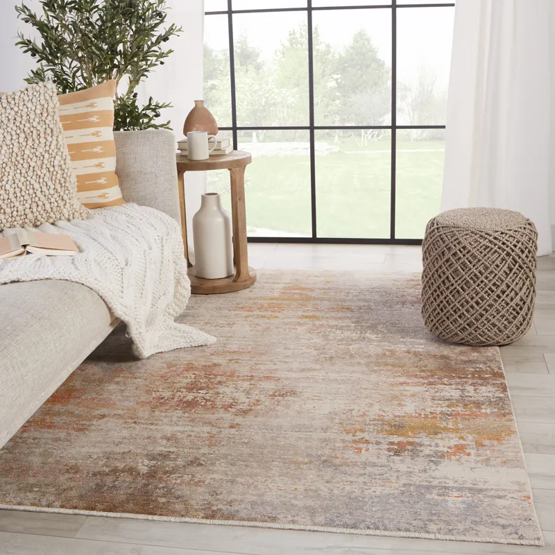 Terra Vibe by  Berquist Abstract Multicolor/ White Area Rug (8'X10')