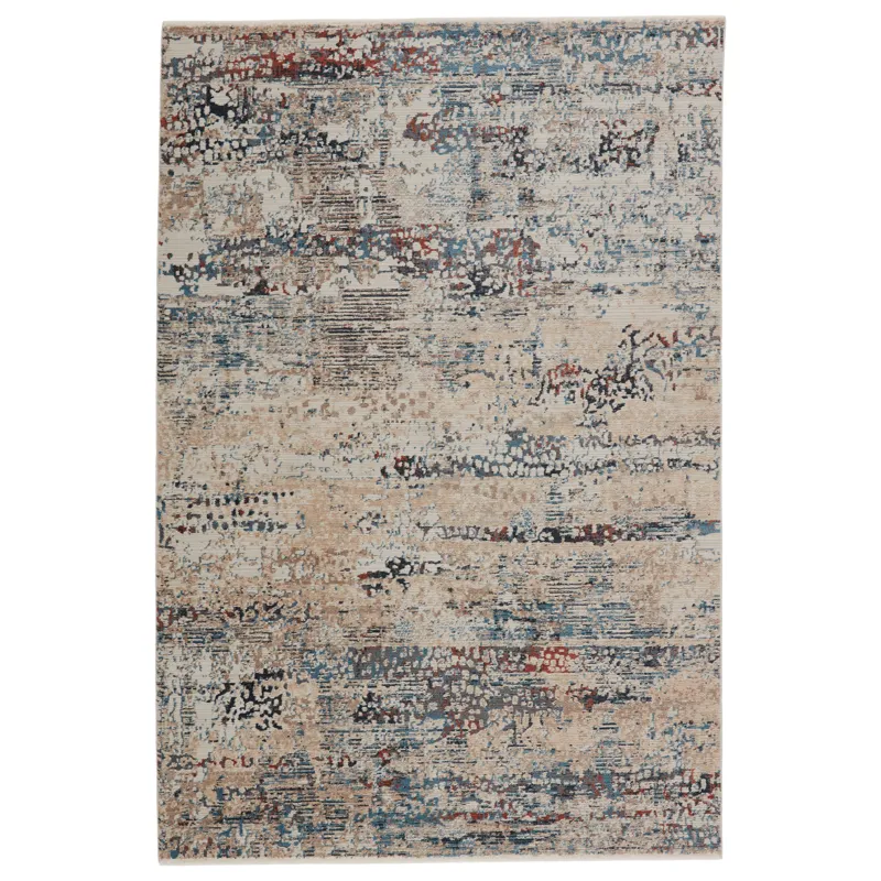 Tunderra Vibe by  Halston Abstract Blue/ Gray Area Rug (8'10"X12'7")