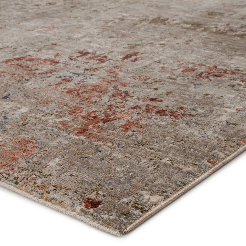 Valentia Marzena Abstract Tan/ Rust Area Rug (6'X9')