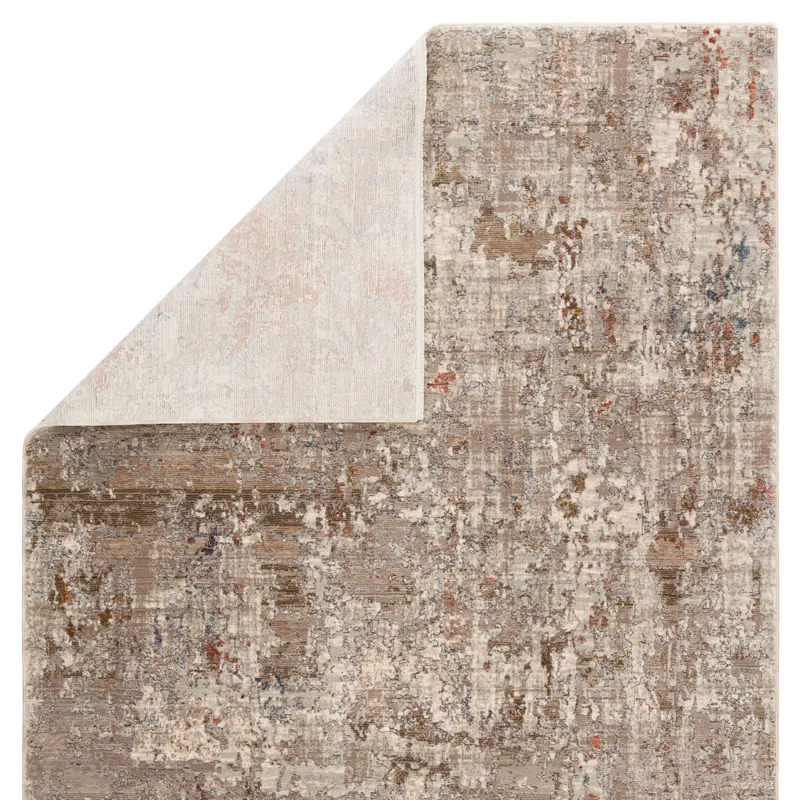Valentia Marzena Abstract Tan/ Rust Area Rug (6'X9')