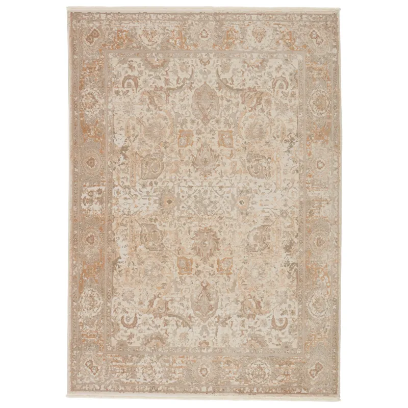 Vienne Baptiste Oriental Taupe/ Cream Runner Rug (2'6"X8')