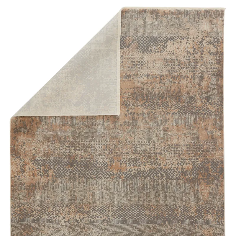 Vienne Ezri Tribal Gray/ Tan Area Rug (9'6"X12'6")