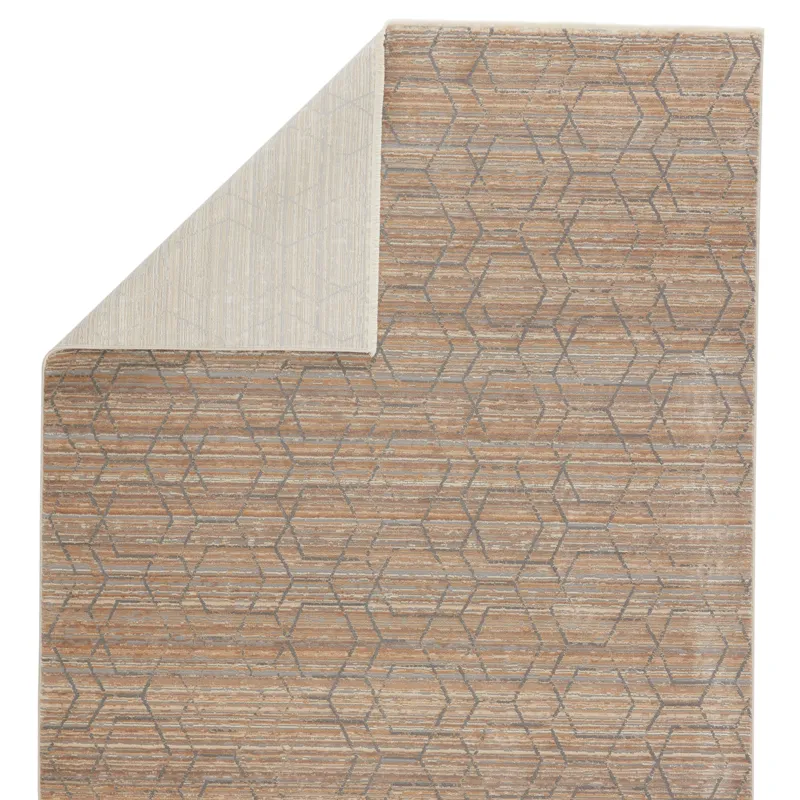 Vienne Cavendish Trellis Tan/ Gray Area Rug (5'X7'6")