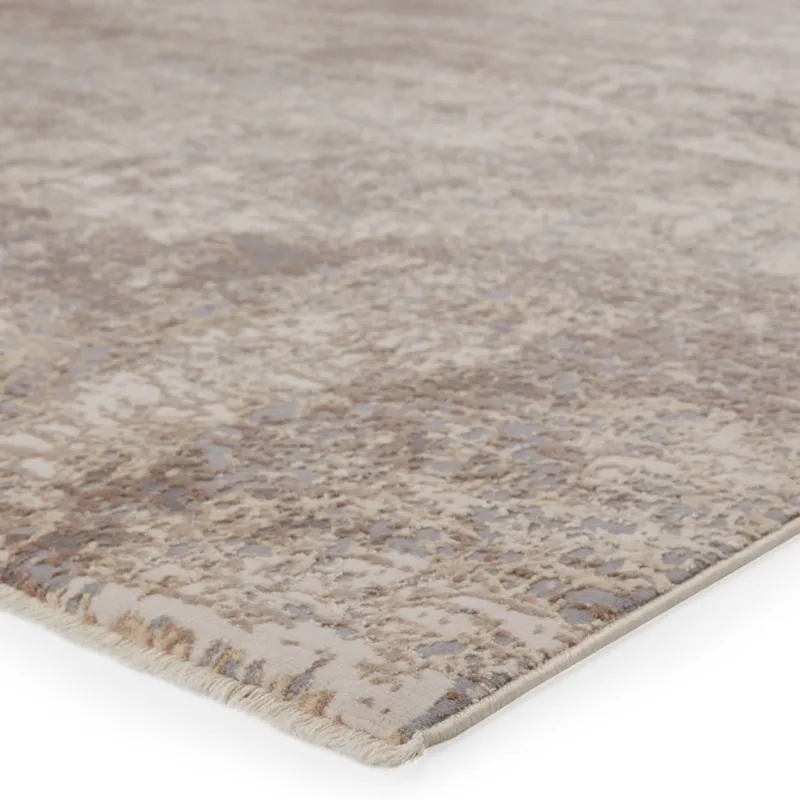 Vienne Brisa Abstract Gray/ Cream Area Rug (7'10"X10'10")