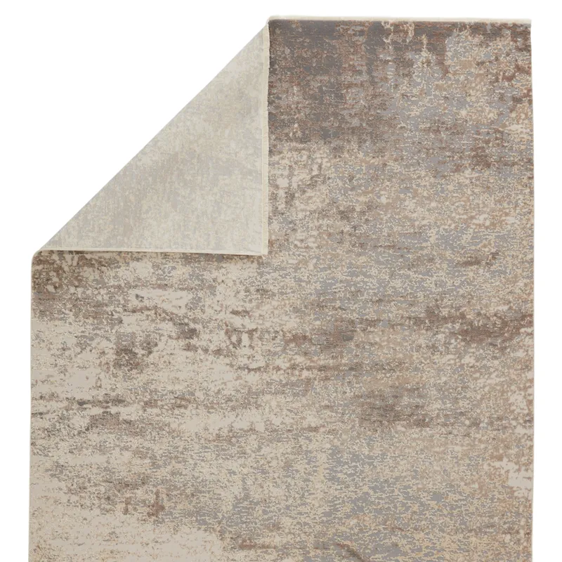 Vienne Brisa Abstract Gray/ Cream Area Rug (7'10"X10'10")