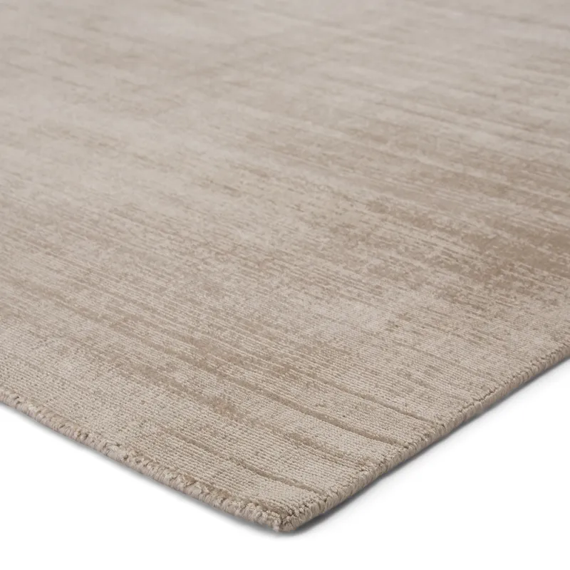 Yasmin Yasmin Handmade Solid Gray Area Rug (2'X3')