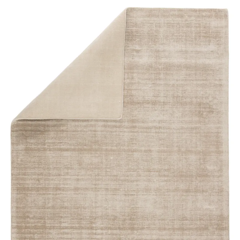 Yasmin Yasmin Handmade Solid Gray Area Rug (2'X3')