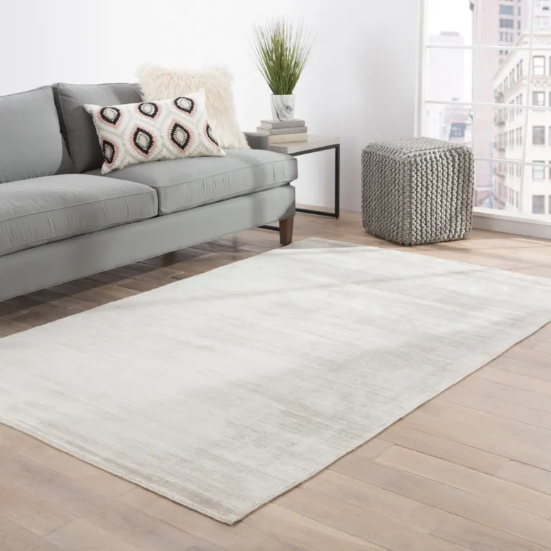 Yasmin Yasmin Handmade Solid Gray Area Rug (12'X15')