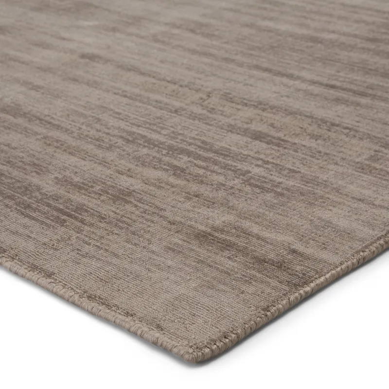 Yasmin Yasmin Handmade Solid Dark Gray Area Rug (8'X10')