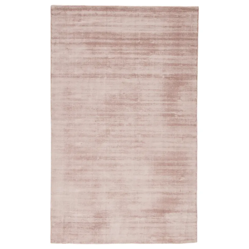 Yasmin Yasmin Handmade Solid Pink Area Rug (12'X15')