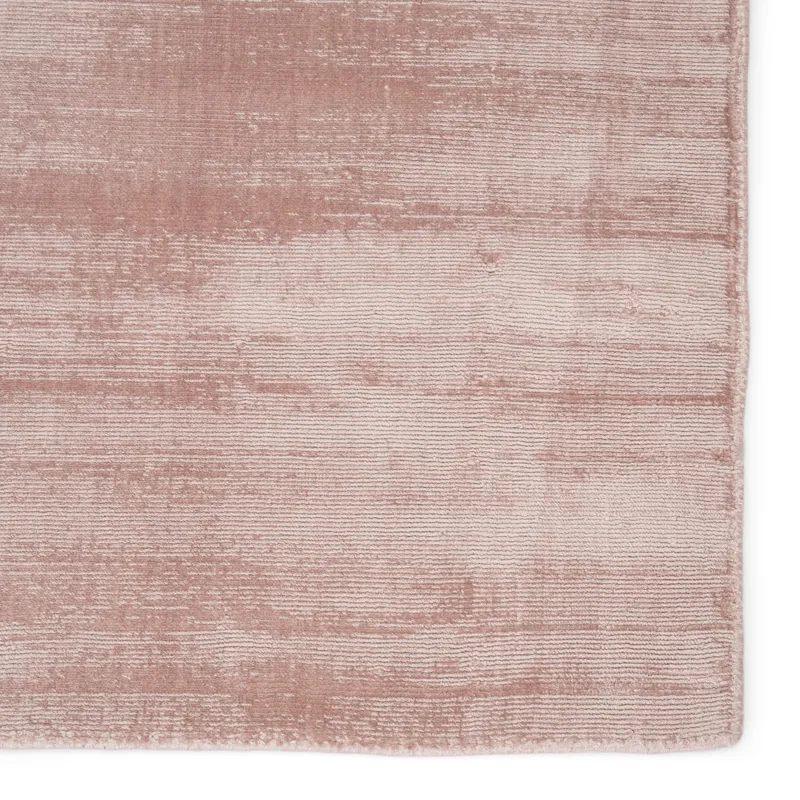 Yasmin Yasmin Handmade Solid Pink Area Rug (12'X15')