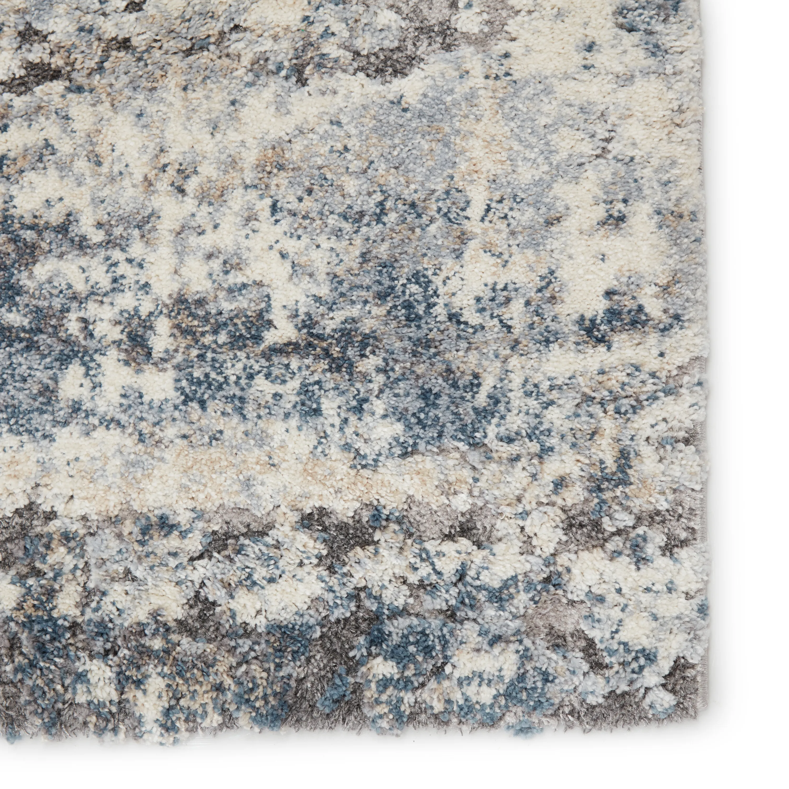 Ferris Vibe by Benton Abstract Blue/ Gray Area Rug FRR01-5X7