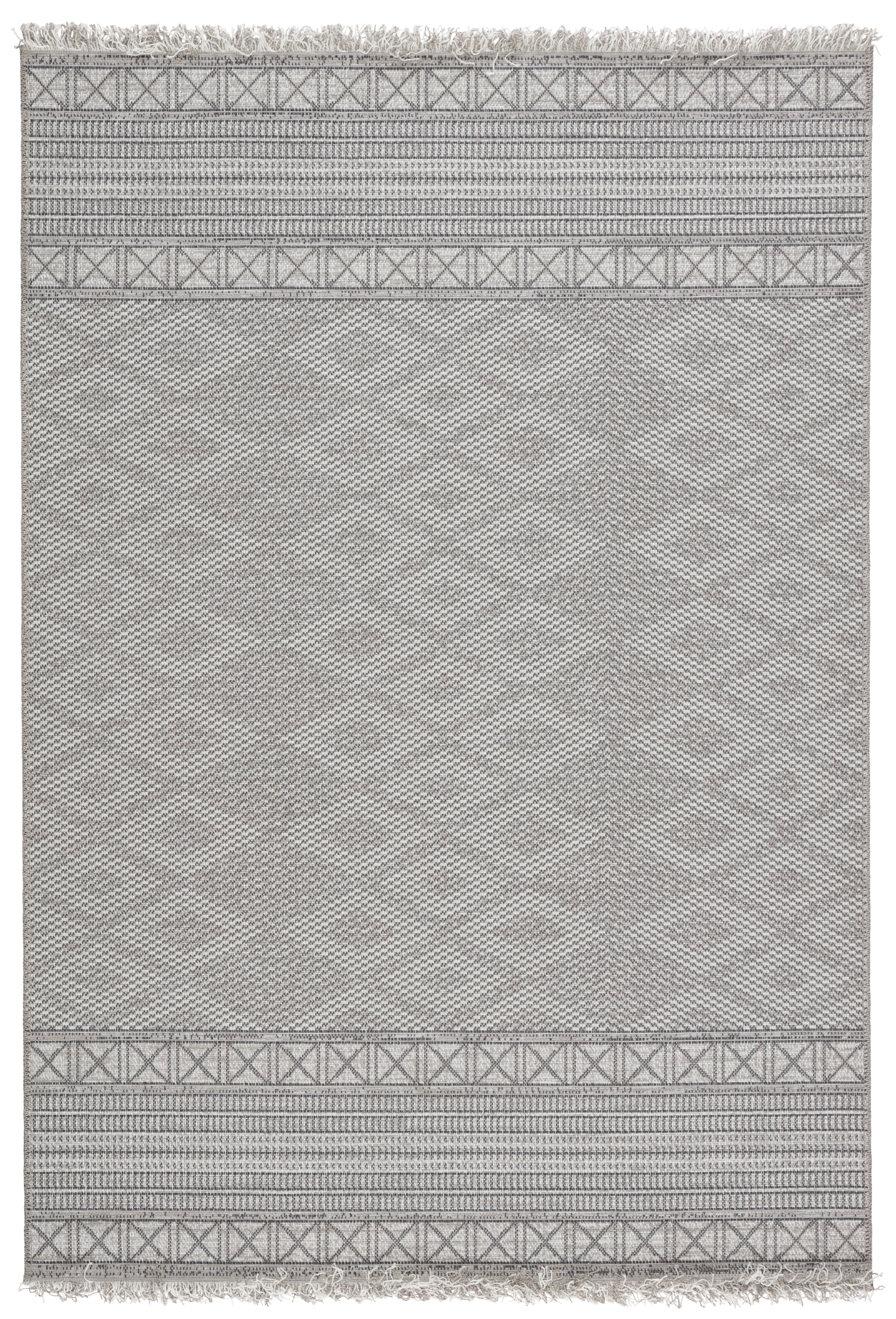 Tikal Ramos Indoor Outdoor Border Gray Light Gray Area Rug 4 X5 7 By Jaipur Living Nis543764227 Designer Furniture Gallery