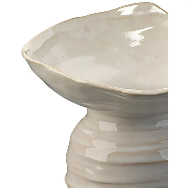 Marine Vase Pearl Cream - Large