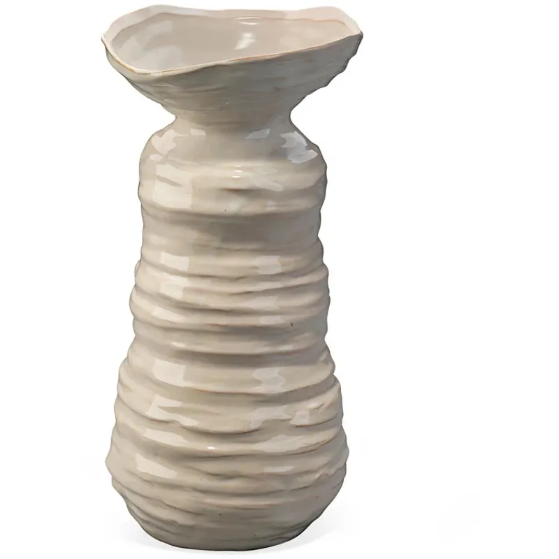 Marine Vase Pearl Cream - Large