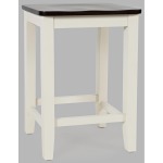 Backless Saddle Stool, Autunm/White