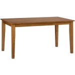 Simplicity Rectangle Dining Table that Seats 6 Comfortably