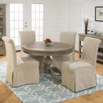 Slater Mill Pine Slipcover Chairs and Round Table Set