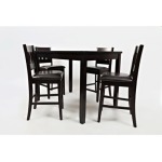 Dark Rustic Prarie Dark Rustic Prairie Counter Height Table and Four Stools