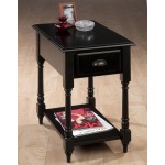 Antique Black Transitional Antique Black Chairside Table