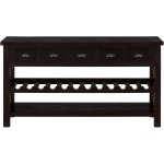 Prospect Creek Pine 60 Wine RackServer