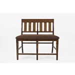 Cannon Valley Slatback Counter Bench