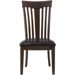 Mirandela Birch Contoured Slat Back Chair with Padded Cushion