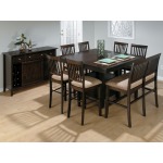 Counter Height Bench with Upholstered Seat