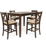 Walnut Creek 5PC Dining Set - Counter Table w/(4) Stools