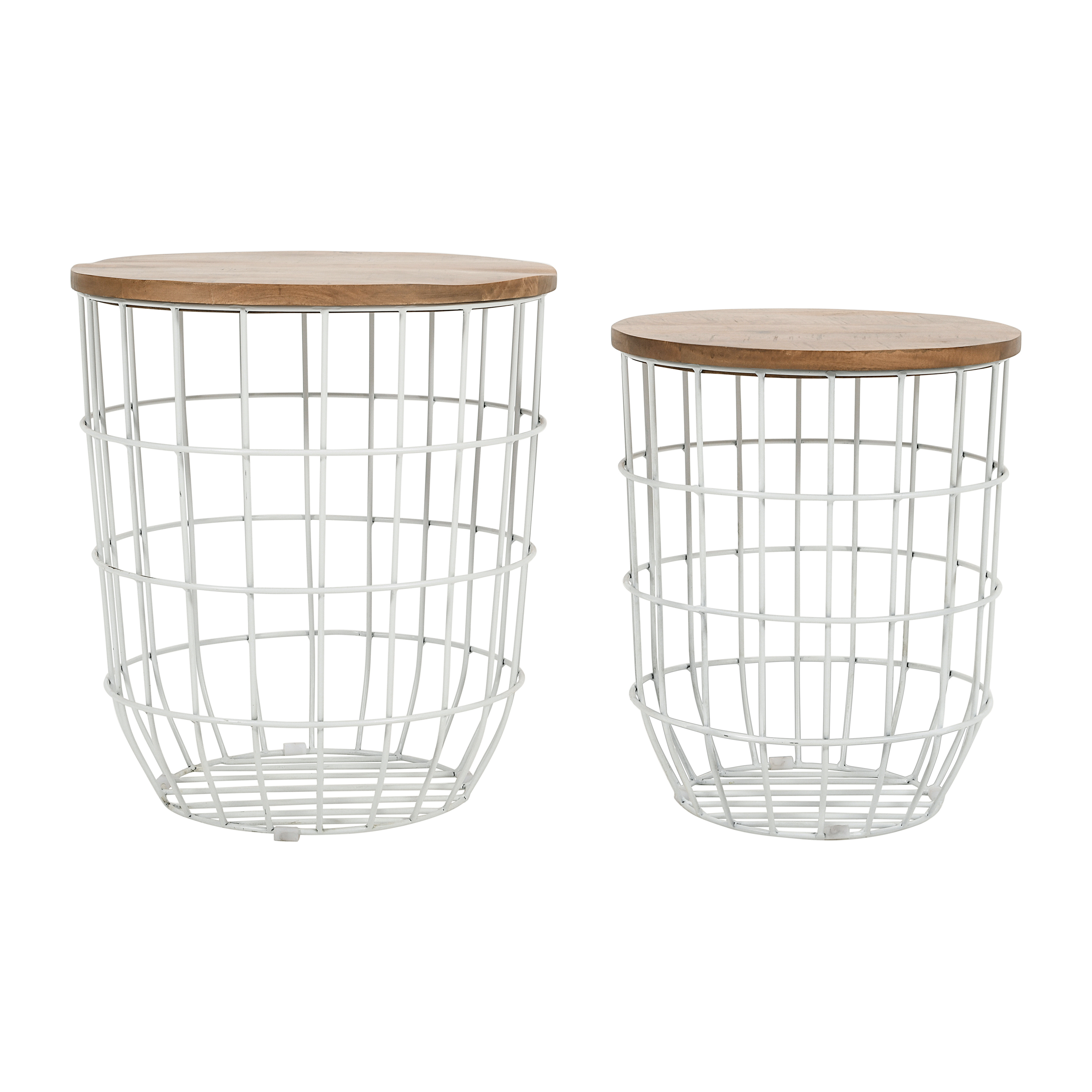 Global Archive Rondo Nesting End Tables 23301815WH by Jofran at Old