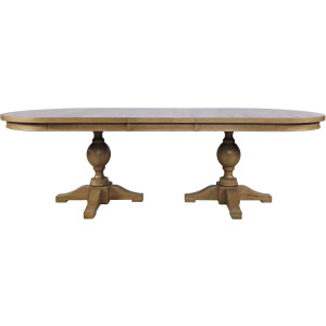 Brentwood Cascade Oak 102" Double Pedestal Base