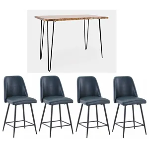 Nature&#039;s Edge Counter Height Table w/4Maddox Stools