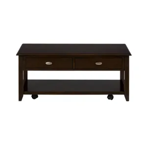 Merlot Warm Contemporary 44\" Coffee Table