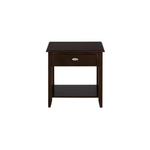 Merlot Warm Contemporary End Table