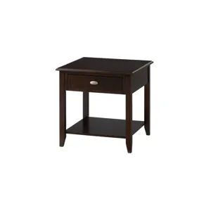 Merlot Warm Contemporary End Table