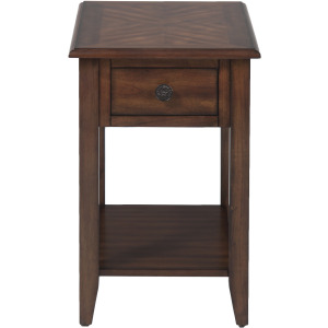 Medium Brown Chairside Table