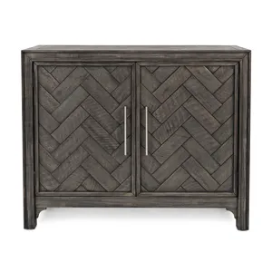 Gramercy Mid-Century Modern Chevron Two Door 40\" Accent Chest