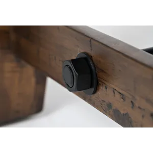 Cannon Valley Rustic Distressed Industrial Trestle 50\" Coffee Table