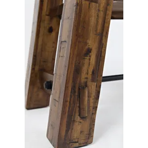 Cannon Valley Distressed Industrial Trestle 50\" Sofa Table