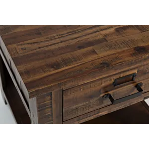 Cannon Valley Distressed Industrial End Table