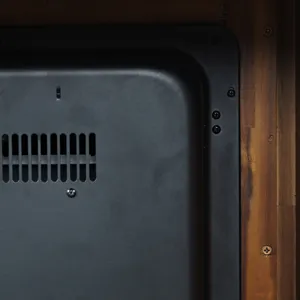 Cannon Valley Industrial Modern 32\" Electric Fireplace Console TV Stand