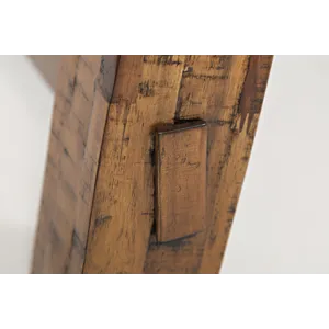 Cannon Valley Rustic Industrial Brown 82\" Table And 4 Slat Dining Chairs And Bench