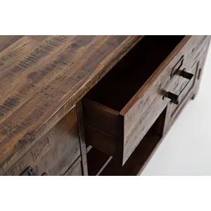 Cannon Valley Distressed Industrial 60\" Media Unit